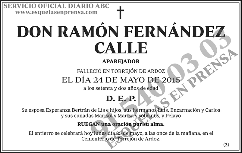 Ramón Fernández Calle